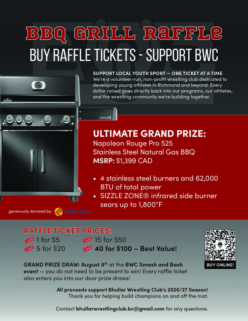 BBQ Grill Raffle Poster